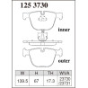 Plaquettes arrieres Type Z Dixcel BMW M3 M5 M6 Alpina B7
