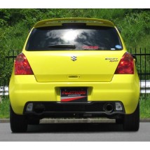 vue arriere du silencieux fujitsubo suzuki swift zc31s