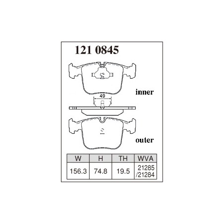 Plaquettes avant BMW 840 850 e31 performance Dixcel