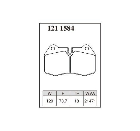 Plaquettes avant BMW 4 pistons bmw 850 840 e31 série 8