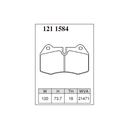 Plaquettes avant BMW 4 pistons bmw 850 840 e31 série 8