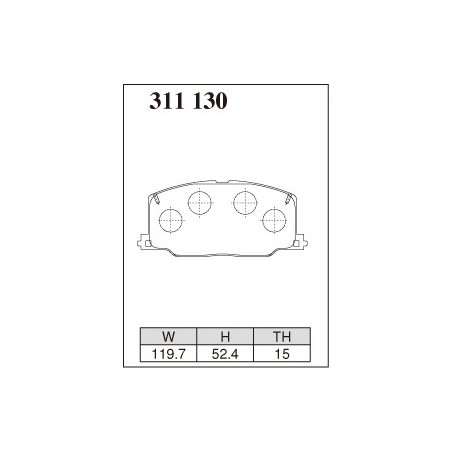 Plaquettes de freins avant Celica ST182 T18 2.0 16s