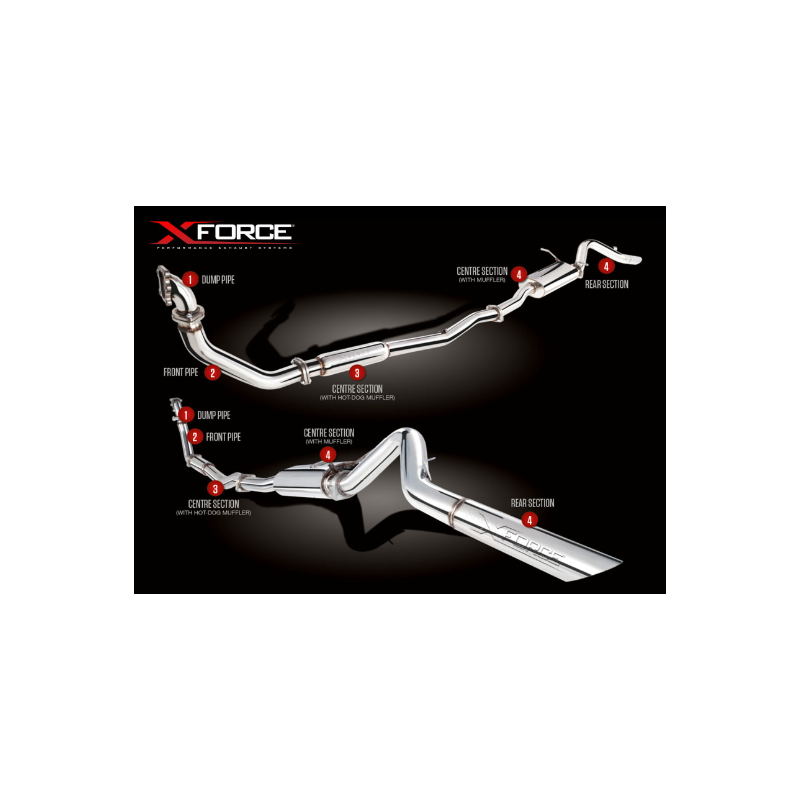 Nissan Navarra echappement inox Turbo-Back System