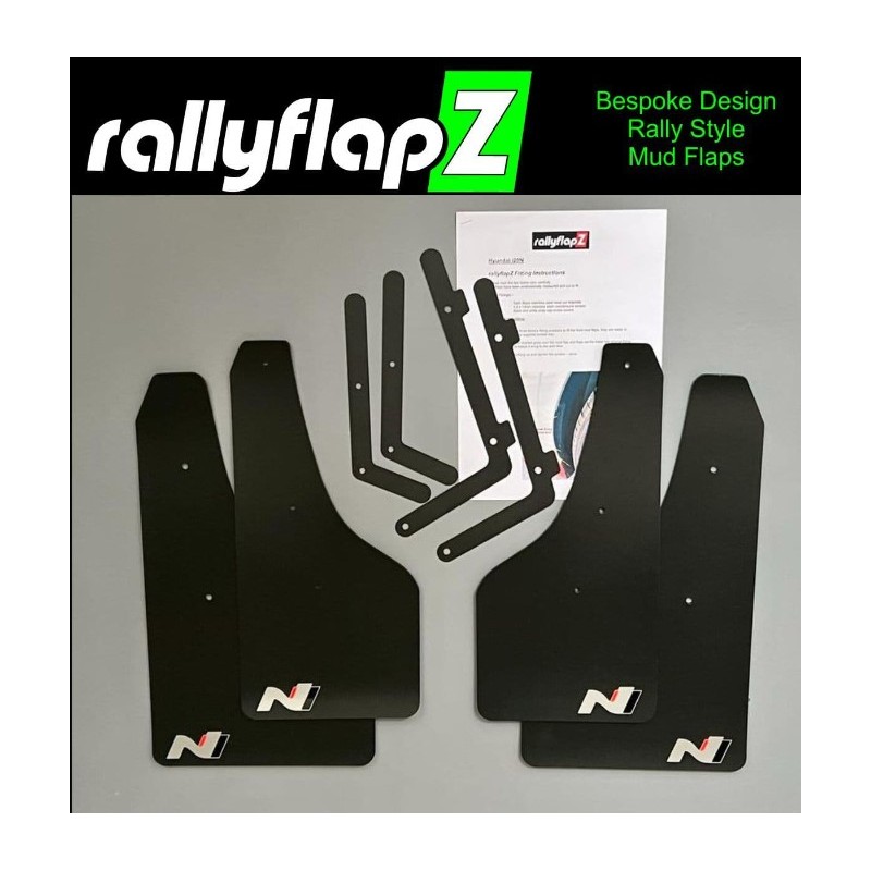 bavettes longues Hyundai i20n logo 3 couleurs