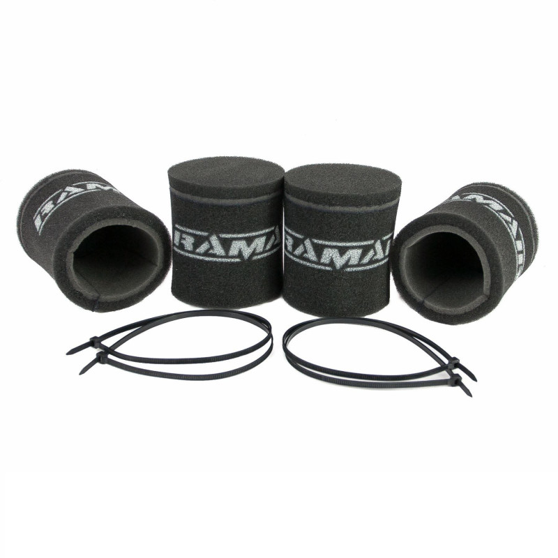2x Twin Inlet Motorcycle Carb Sock Foam Air Filter 77mm
