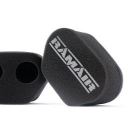 2x Twin Inlet Motorcycle Carb Sock Foam Air Filter 74mm