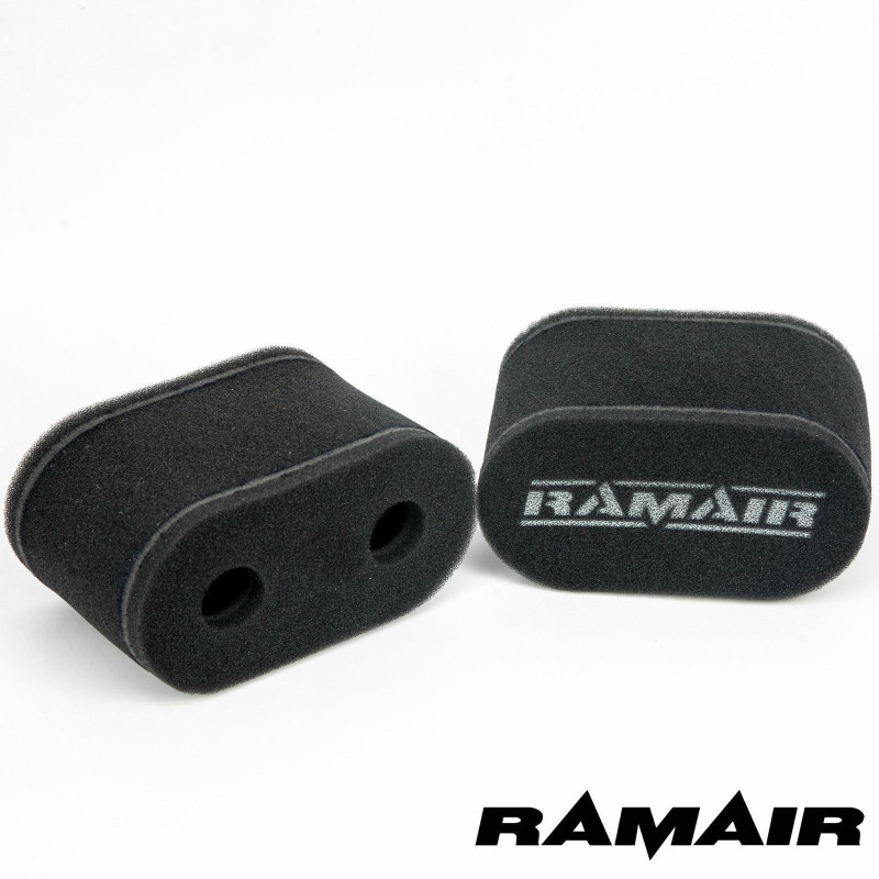 2x Twin Inlet Motorcycle Carb Sock Foam Air Filter 47mm