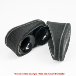 2x Twin Inlet Motorcycle Carb Sock Foam Air Filter 47mm