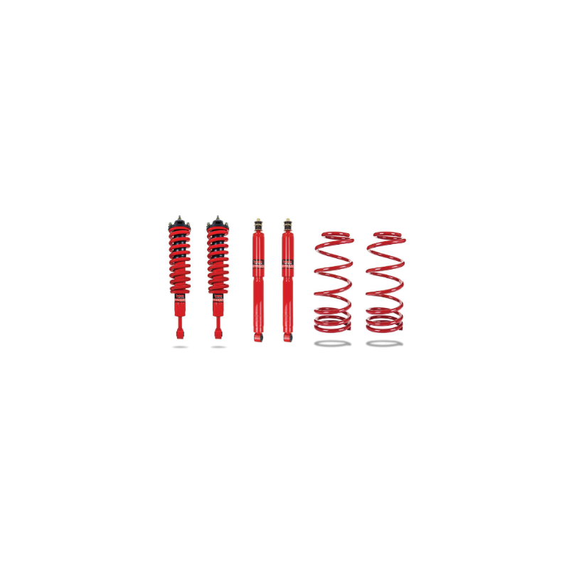 Kit rehausse +30mm Pedders With Fully Assembled front struts. For vehicles fitted with coil springs ONLY. Toyota