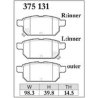 Plaquettes arriere Dixcel ES 0/600°c Swift sport ZC33S inc Hybrid