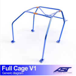 Arceau de Sécurité MAZDA 323 (BG) 3-doors Hatchback FULL CAGE V1