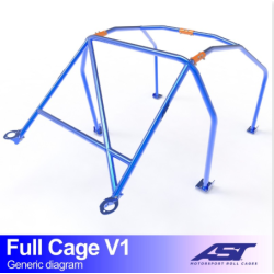 Arceau de Sécurité MAZDA 323 (BG) 3-doors Hatchback FULL CAGE V1