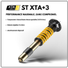 GT86 et BRZ,  Combinés filetés ST XTA+3 hauteur et dureté, coupelles