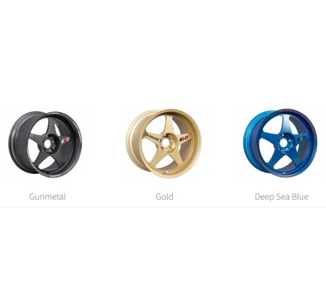 forged wheels regamaster grey gold blue