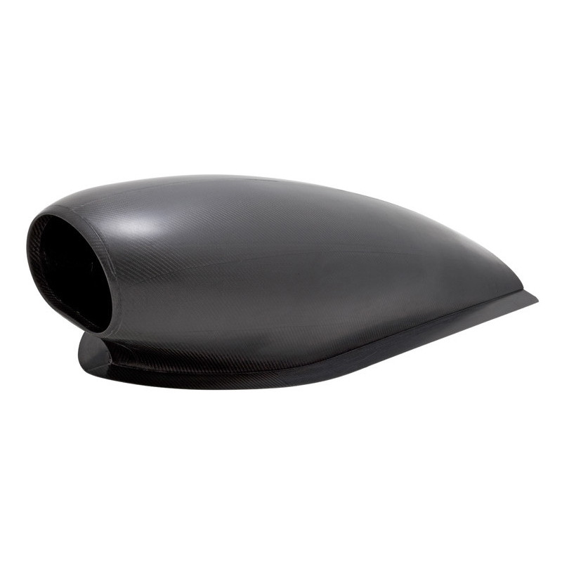 HOOD SCOOP, 50 SQ. INCH D-SHAPED OPENING 11"H TO TOP OF SCOOP