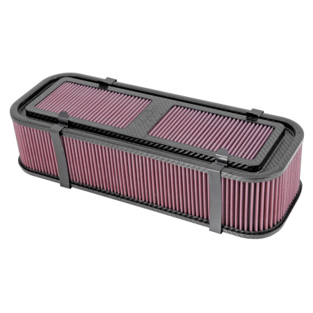 CARBON FIBER AIR BOX MEDIUM, 4" TALL W/BASE & HARDWARE