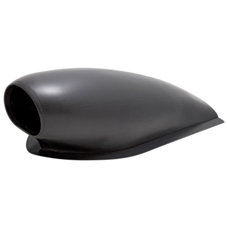 HOOD SCOOP, 50 SQ. INCH D-SHAPED OPENING 11"H TO TOP OF SCOOP