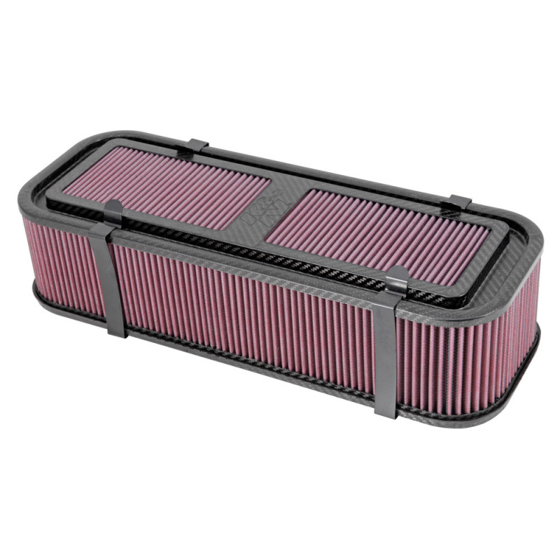 CARBON FIBER AIR BOX MEDIUM, 4" TALL W/BASE & HARDWARE