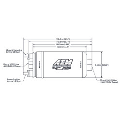 Pompe à Essence AEM - 400 L/h - Raccords Dash