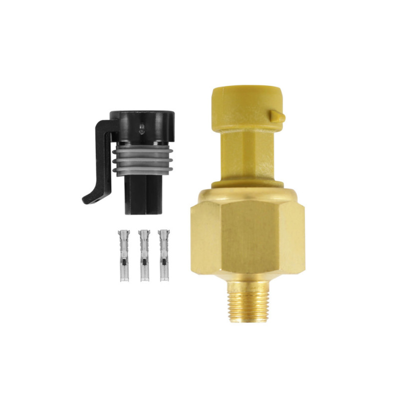 Kit Capteur de Pression de Fluide 7 bar (Huile, Carburant...) AEM en Laiton