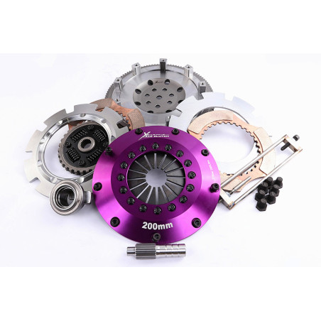 Kit embrayage Lancer evo 4 5 6 7 8 9 conv poussé  flottant bidisque