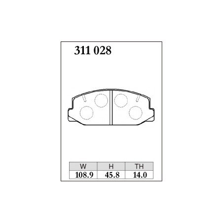 plaquettes dixcel 311028 celica ta22