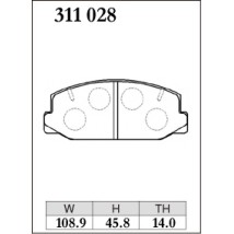 plaquettes dixcel 311028 celica ta22