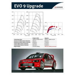 Turbocompresseur Mitsubishi Turbocompresseur EVO 5/6/7/8/9, 18K Stage 1 - 49136-A0200/49S36-A0200
