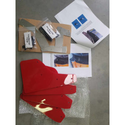 Bavettes Yaris GR rouges courtes RallyFlap Z