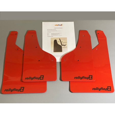Bavettes Yaris GR rouges courtes RallyFlap Z
