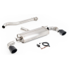 Yaris GR MK2 - Milltek inox a valve, sorties Cerakote black  ECE approved