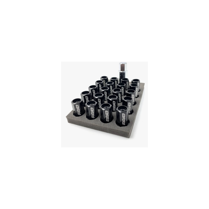 20 Ecrous RAYS noirs M12X1.5
