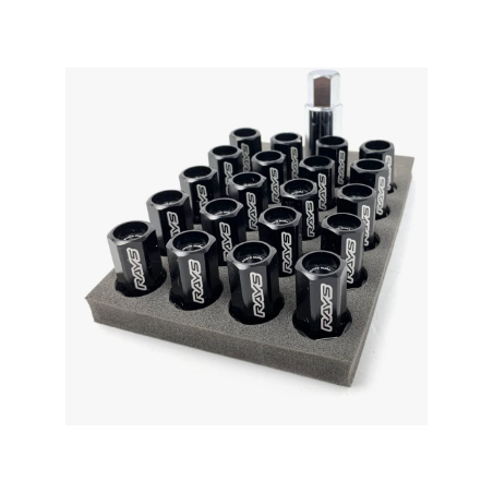 20 Ecrous RAYS noirs M12X1.5