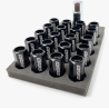 20 Ecrous RAYS noirs M12X1.5