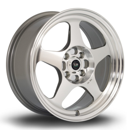 Jante ROTA Slipstream 16x7 Gris Argenté / Poli