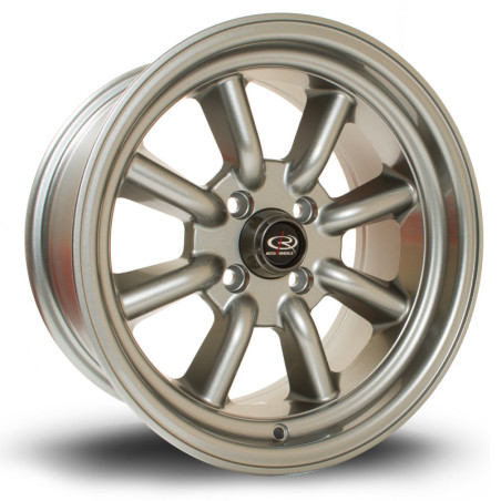 Jante ROTA RKR 15x8 Gris Argenté / Poli