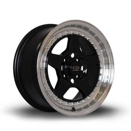 Jante ROTA Kyusha 15x7 Noir / Brillant
