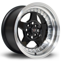 Jante ROTA Kyusha 15x8 Noir / Brillant