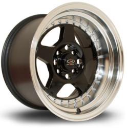 Jante ROTA Kyusha 15x9 Noir / Brillant