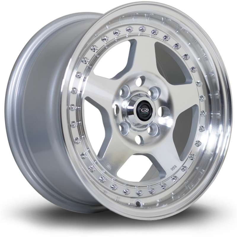 Jante ROTA Kyusha 15x7 Gris Argenté / Poli