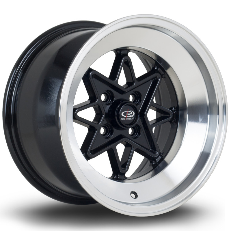 Jante ROTA Hachi 15x9 Noir Mat / Satiné