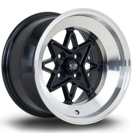 Jante ROTA Hachi 15x9 Noir Mat / Satiné