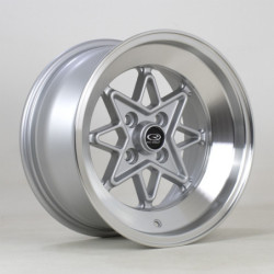 Jante ROTA Hachi 15x8 Gris Argenté / Poli