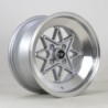 Jante ROTA Hachi 15x8 Gris Argenté / Poli