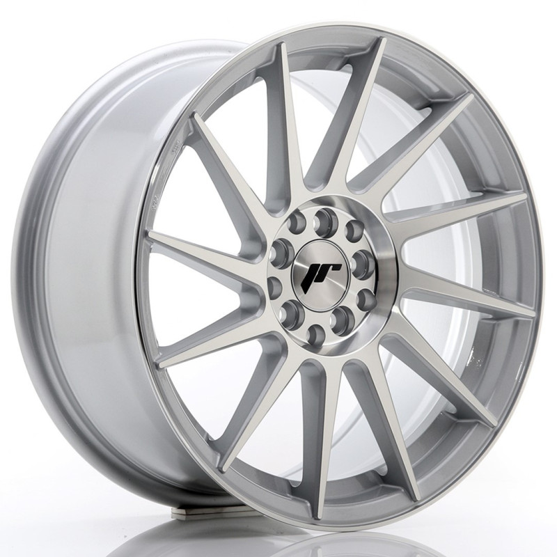 Jante Japan Racing JR-22 17x8 Gris Argenté / Poli