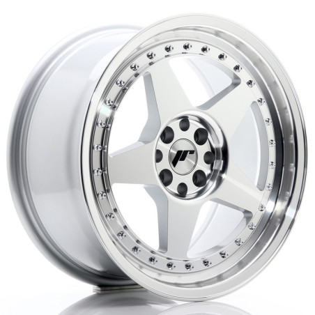Jante Japan Racing JR-6 17x8 Gris Argenté / Poli