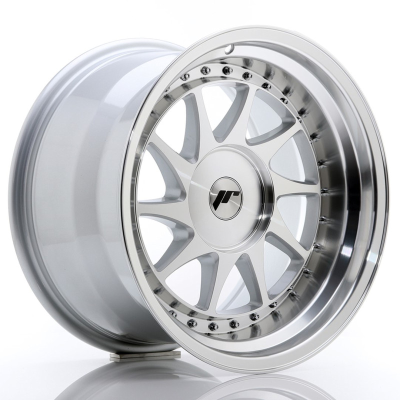 Jante Japan Racing JR-26 17x10 Gris Argenté / Poli