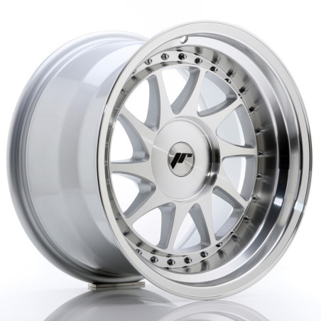 Jante Japan Racing JR-26 17x10 Gris Argenté / Poli