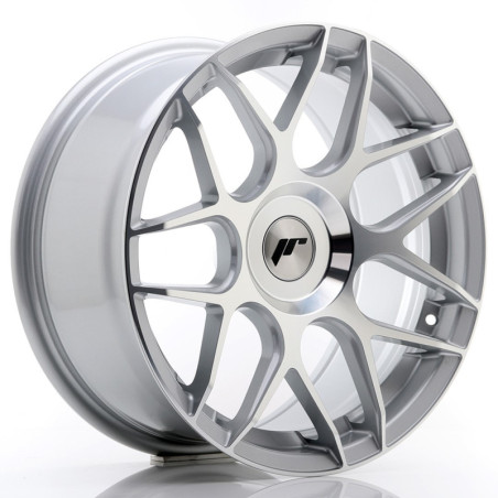 Jante Japan Racing JR-18 17x8 Gris Argenté / Poli