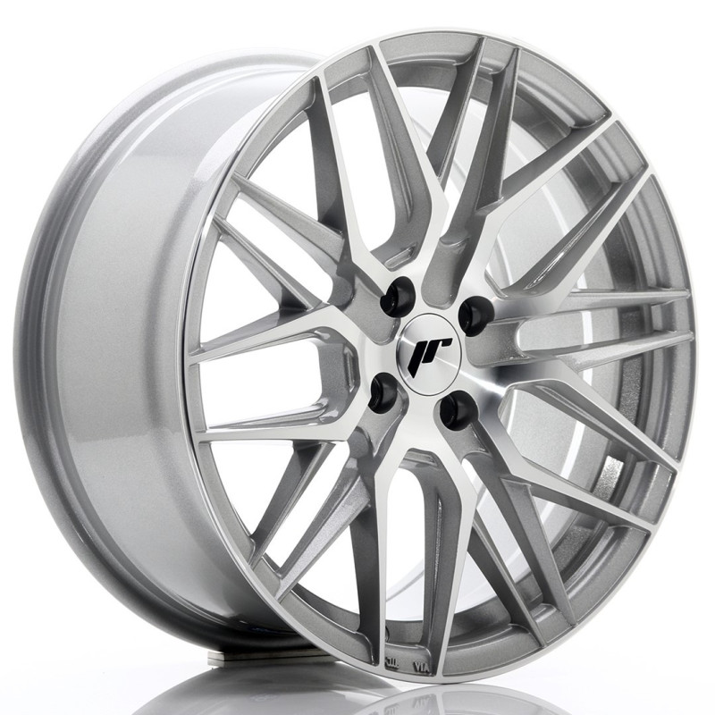 Jante Japan Racing JR-28 17x8 Gris Argenté / Poli